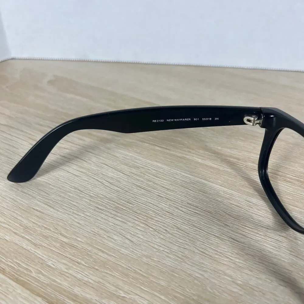 Ray-Ban New Wayfarer RB2132 901 Black Full Rim Sunglasses FRAMES ONLY 55-18-145